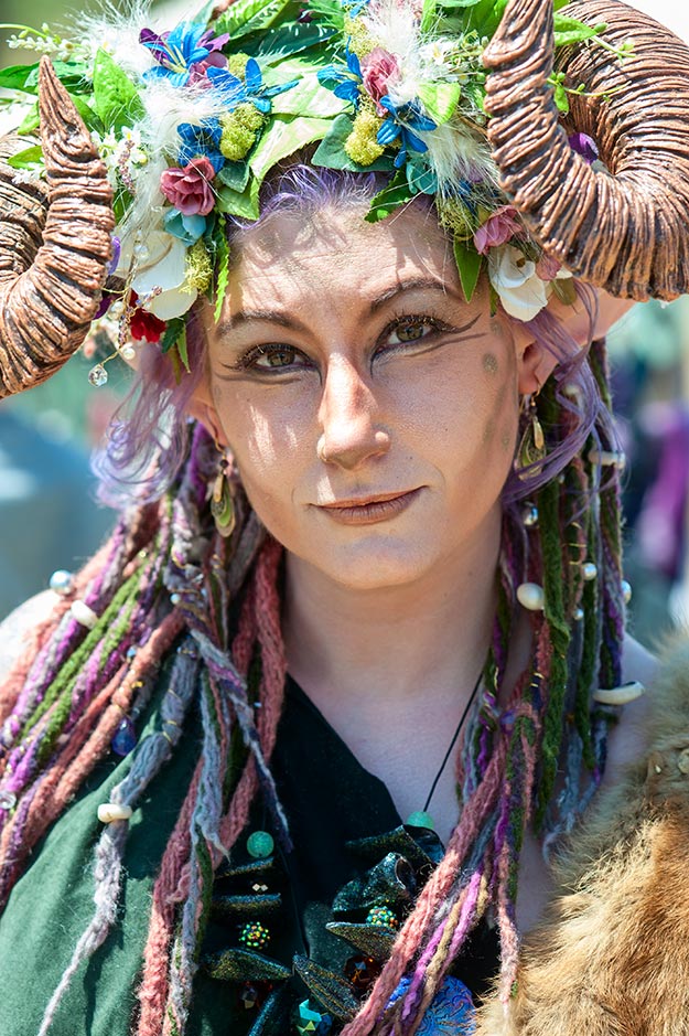 A Female Faun at the 22nd Annual Fairie Festival 2013